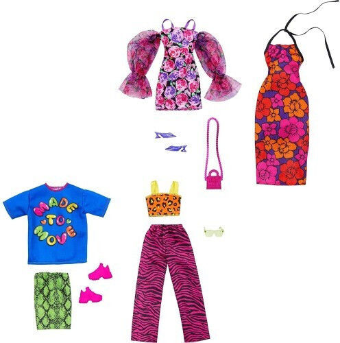 Barbie Floral-Themed Fashion & Accessory Дрехи за кукли за 3+ години+ години