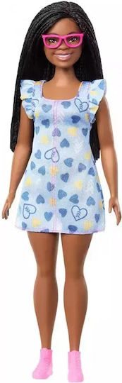 Barbie Fashionistas Doll Fashionistas Down Syndrome Dark Skin for 3+ years+ Years (Various Designs/Assortments of Designs) 1pc