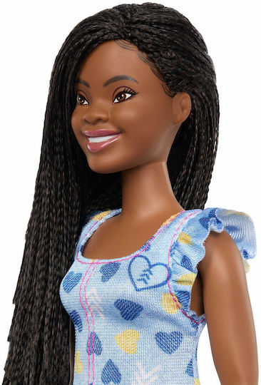 Barbie Fashionistas Doll Fashionistas Down Syndrome Dark Skin for 3+ years+ Years (Various Designs/Assortments of Designs) 1pc