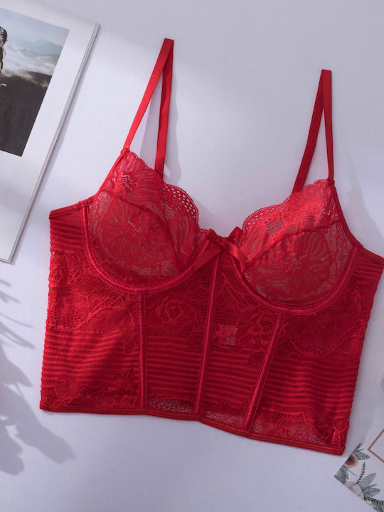 Chicret Corset Bustier Roșu