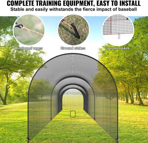 Vevor 40ft Baseball Cage Home Training Byblxwkwblxwznotyv0