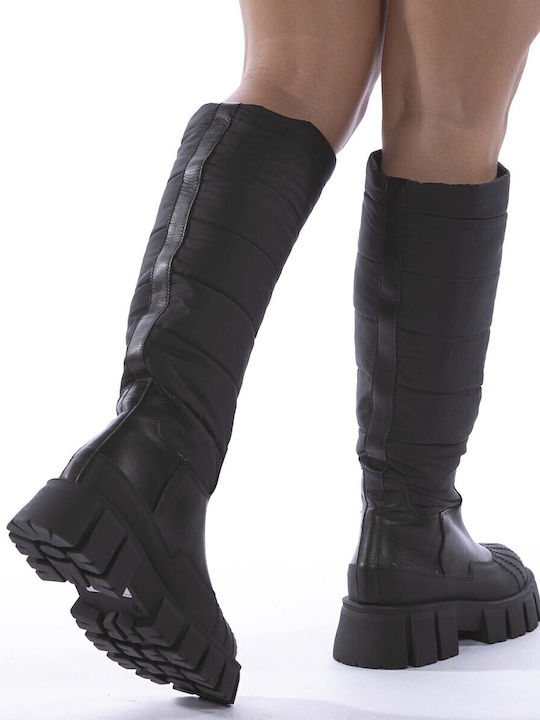 Leather Women's Boots Black