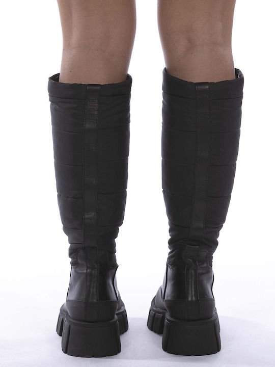 Leather Women's Boots Black