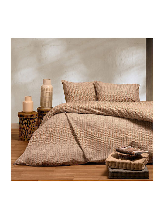 Melinen Duvet Cover Cotton Single 165x245 Tundra Beige