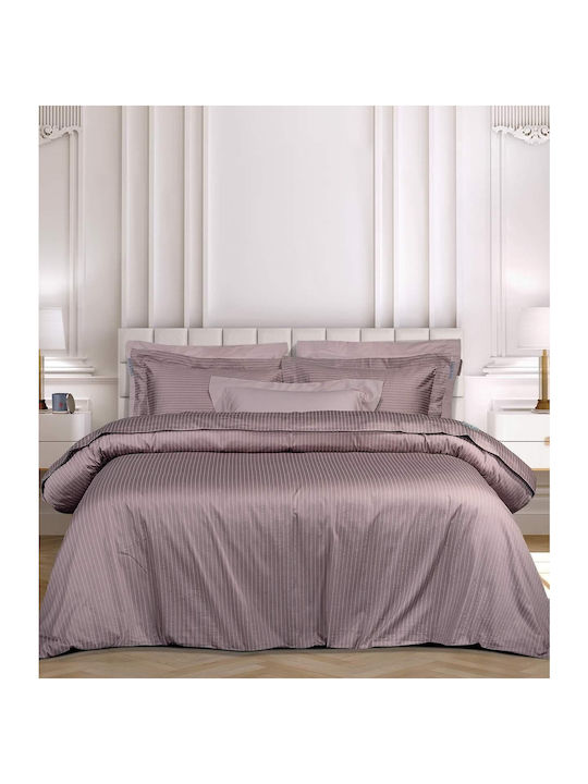 Greenwich Polo Club Duvet Cover Set Cotton Satin Queen with 2 Pillowcases 220x240 2190 Pink