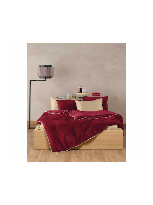 Kentia Duvet Cover Queen 220x240 Ivanna 05 Bordeaux