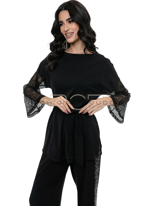 Women's Blouse Long Sleeve Black