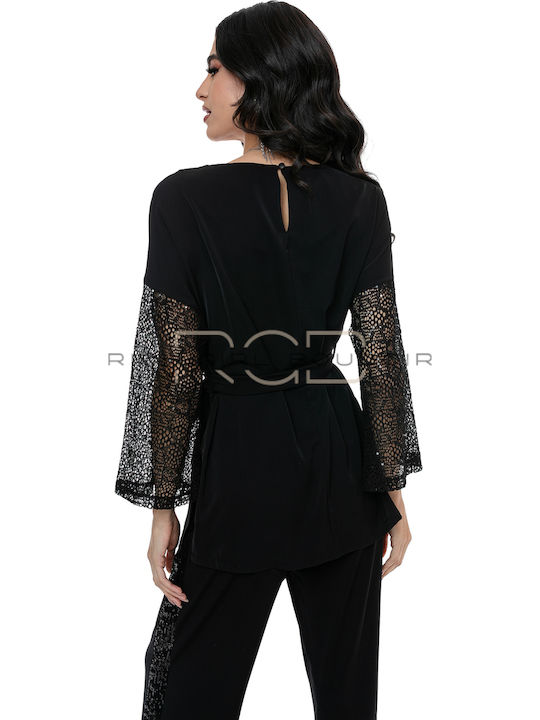 Women's Blouse Long Sleeve Black