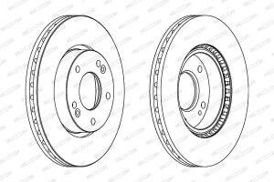 Ventilated Brake Disc Set 280mm Front Hyundai Sonata Vi Kia Sportage Iii 2.0 2.0h 2.4 07.10 5 Holes 68.9mm 26mm Thickness