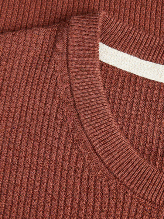 Jack & Jones Langarm-Pullover Maroon