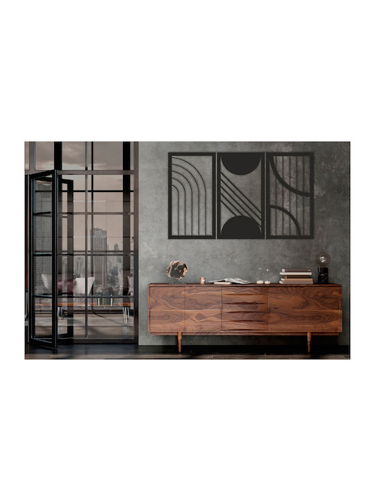 Decorațiune de Perete pentru Living 3D Imagine Dormitor Panou Deschis Geometrie 96x56