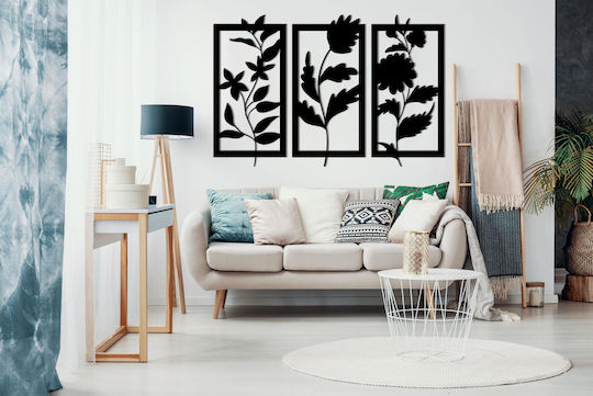 3D Wall Decoration Picture Living Room Kitchen Open Panel Flowers 58x96