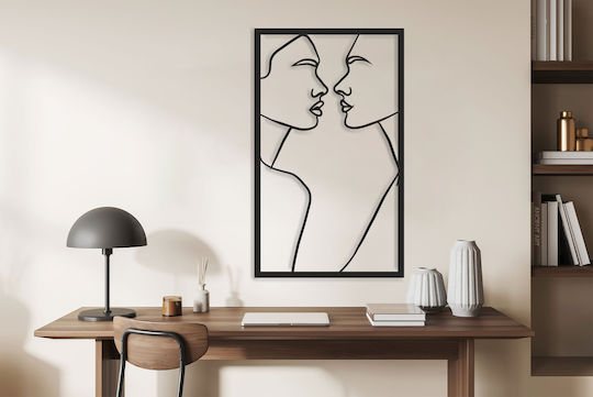 Panou Deschis Imagine 3D Decorațiune Spațială Sufragerie Sărut 58x98