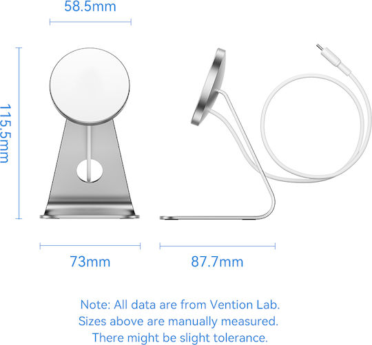 Vention Fghif Βάση Φόρτισης MagSafe σε Λευκό χρώμα
