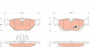 Trw Moto Disc Brake Pad Set