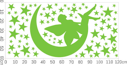 Decowalls Kinder Wandsticker Wand Leuchtend 60x120cm