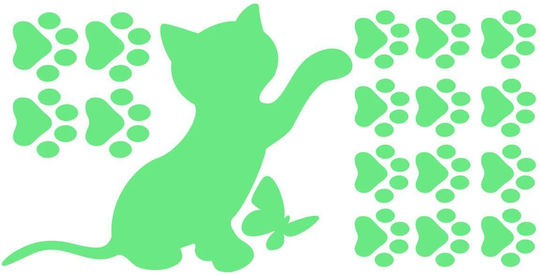 Decowalls Kids Glow-in-the-Dark Wall Sticker 30x60cm