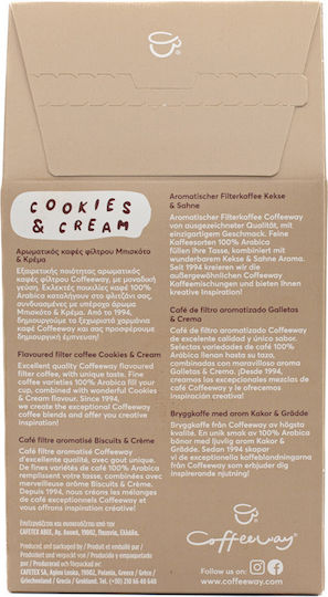 Coffeeway Καφές Φίλτρου Arabica Cookies & Cream Αλεσμένος 200gr