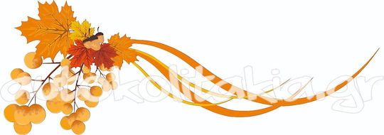 Autocolant de Toamnă pentru Vitrină 37 80cm X 30cm