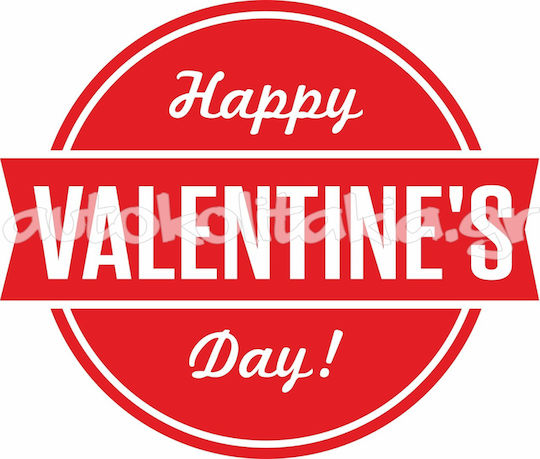 Valentine's Day Sticker Saint Valentine 80 90cm X 90cm