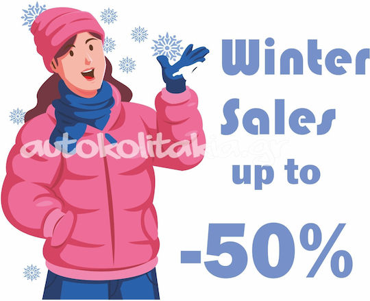 Winter Sales Sticker Discounts 33 80cm X 65cm