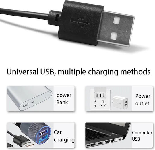 Mini Αεραντλία Ενυδρείου Usb Μονής Εξόδου Λαστιχάκι Αερόπετρα Μ3xπ8,5xυ3cm