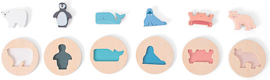 Ξύλινο Παιδικό Puzzle Σφηνώματα 6pcs BS Toys
