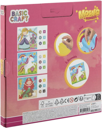 Grafix Set Creativ Mozaic Roz Pentru Copii 3+ Ani
