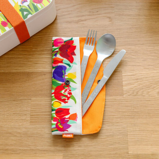 Pylones Cutlery Set Silver 3pcs