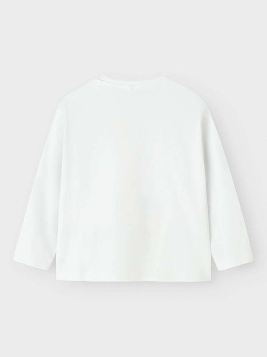 Name It Children's Blouse Long Sleeve White Jersey