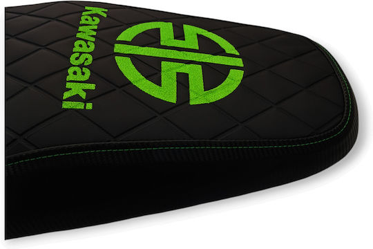 Zx130 Kawasaki Quilted Diamond Waterproof Seamless Green Logo