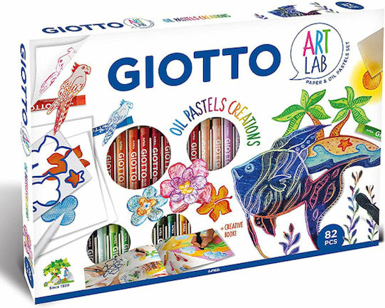 Giotto Art Lab Painting Set Colouring Set with Oil Pastels 82 pieces 82pcs 000581700