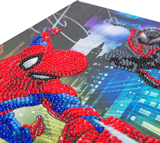 Craft Buddy Παιδικές Χειροτεχνίες Spiderman Crystal Art Notebook 18x26cm Cbcanj-mcu921