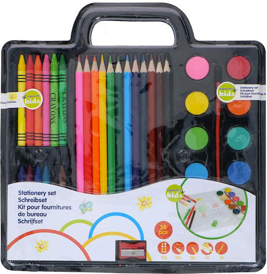 Bakaji Painting Set 38-piece Painting Set 26.5x26.5cm 38pcs