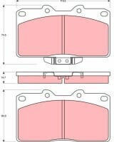 Trw Automotive Disc Brake Pad Set