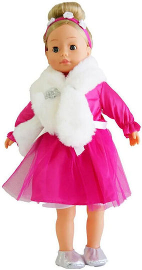 Dimian Doll Fuchsia Dress for 3++ Years 46cm