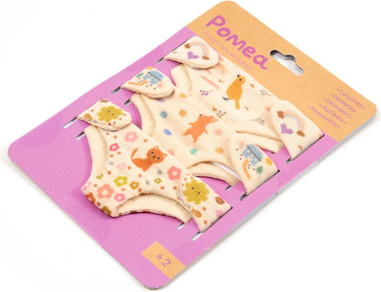 Pomea Collection Set 3 Baby Doll Diapers Djeco