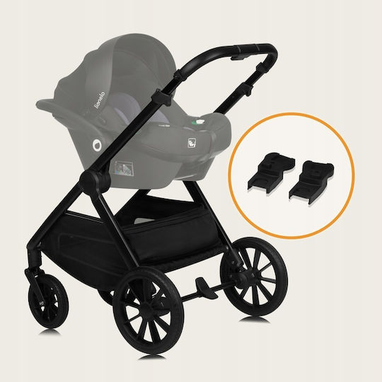 Lionelo Layla Adjustable 2 in 1 Baby Stroller Suitable for Newborn Black