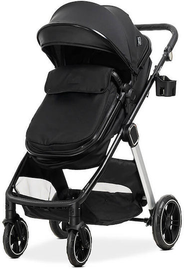 Lorelli Aspen Adjustable 3 in 1 Baby Stroller Suitable for Newborn Black