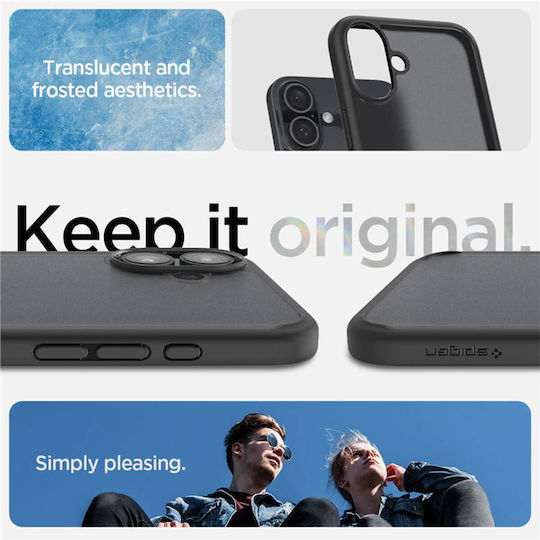 Spigen Ultra Hybrid Back Cover Plastic Frost Black (iPhone 16 Plus)