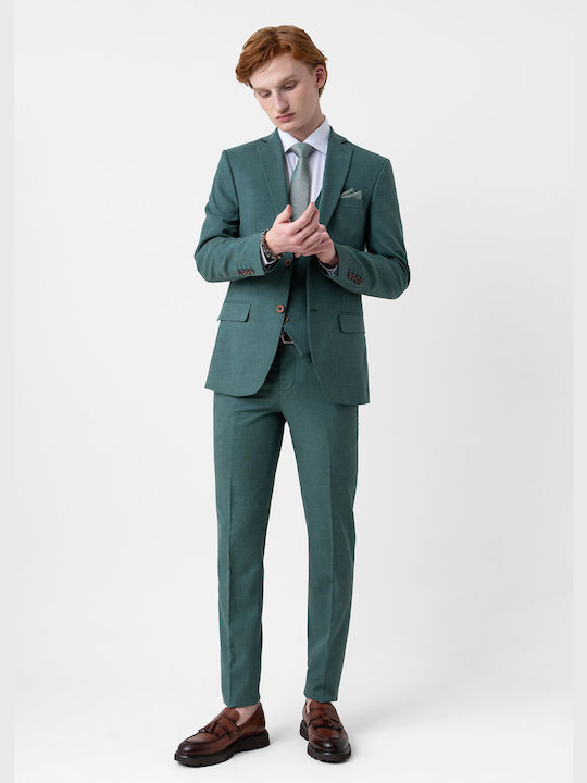 Fragosto Men's Suit Green