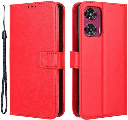Wallet Δερματίνης Κόκκινο (Motorola Edge 50 Fusion)