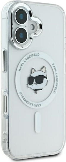 Karl Lagerfeld Iml Metal Choupette Head Magsafe Umschlag Rückseite Metallisch Transparent (iPhone 16)