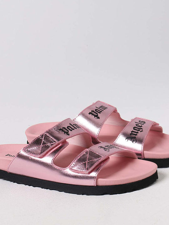 Palm Angels Women's Flat Sandals in Pink Color