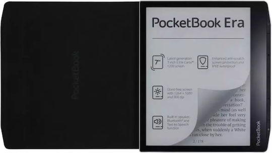 Pocketbook Charge Флип капак Canvas Black (PocketBook Era) HN-QI-PU-700-BK-WW