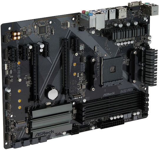 ASRock B450 Pro4 R2.0 Motherboard ATX με AMD AM4 Socket 90-MXBEE0-A0UAYZ