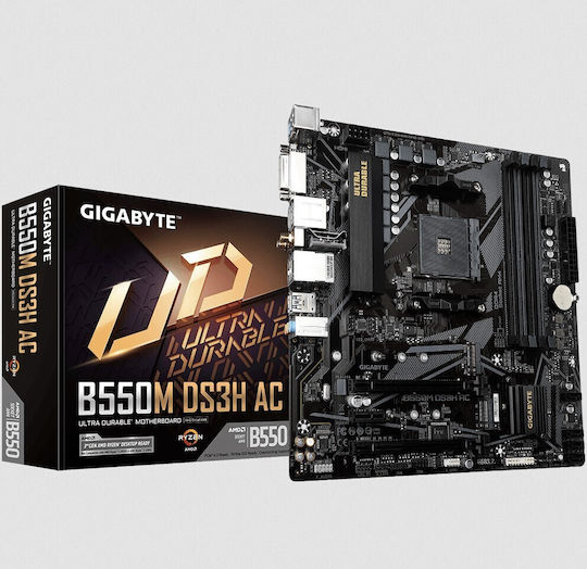 Gigabyte B550M DS3H AC rev. 1.0 Wi-Fi Motherboard Micro ATX με AMD AM4 Socket