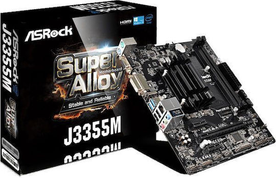 ASRock J3355M SoC Motherboard Micro ATX με Intel BGA1296 Socket 90-MXB460-A0UAYZ