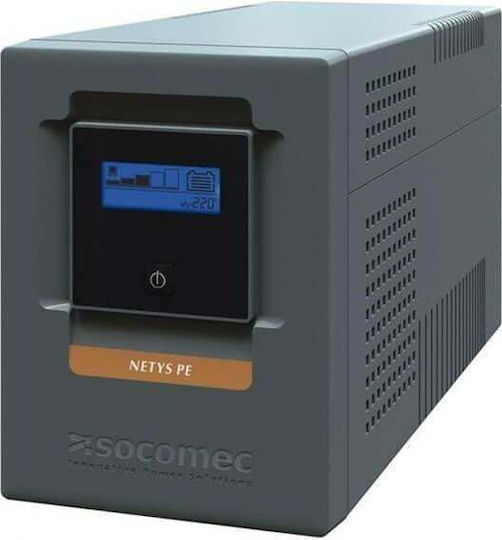 Socomec Netys PE-LCD 2000VA UPS Line-Interactive 1200W με 6 IEC Πρίζες
