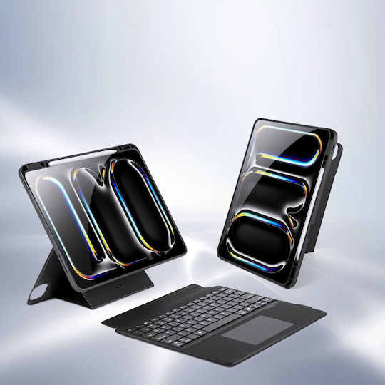 Dux Ducis Dk Flip Cover με Πληκτρολόγιο Μαύρη (iPad Pro 2024 13")